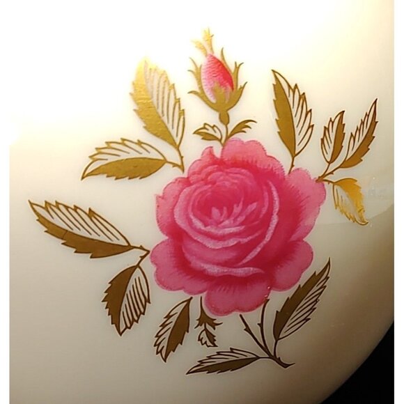 Lenox Rhodora Porcelain Vase w/ Pink Rose & 24kt Gold Trim, Vintage - Picture 8 of 10